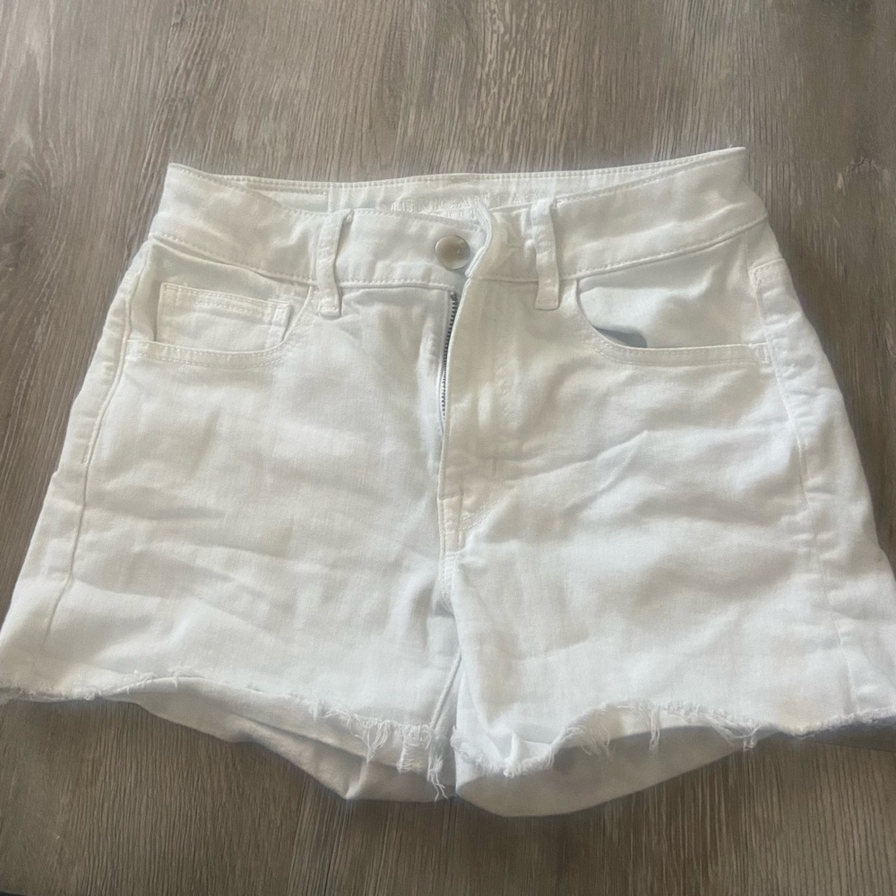 White high rise short
